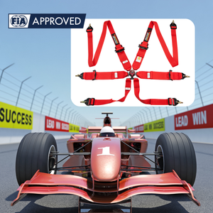 Harnais de course homologué FIA OEM ODM Motorsport SPORT à 6 points avec ceinture de sécurité de 2 pouces pour l'épaule et de 3 pouces pour le bas du dos, couleur personnalisée - Product Image 1