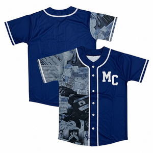 Camiseta de Béisbol Corta de Malla de Alto Rendimiento de Secado Rápido con Transferencia de Calor Personalizada de Micah Corporation, con Botones Completos y Tejido Doble de Poliéster - Product Image 6