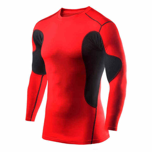 Streetwear Modern <b>Men</b> <b>Compression</b> <b>Shirt</b> Solid Color Adult Size Quick Dry Stretch Gym Training Fitness Performance Wear - Product Image 1