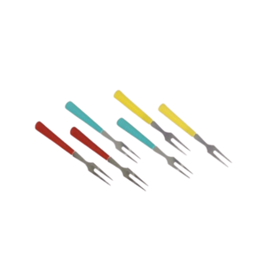 Juego de tenedores de acero inoxidable para frutas, postres, pastel, mooncake, dim sum, pequeños palillos creativos, accesorio de cocina y vajilla. - Product Image 1