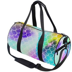 Sublimation Printed Duffle Bags Custom Logo Travel Gym Sports Duffel Bag Waterproof Polyester Large Capacity - Product Image 1