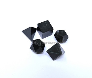 Tourmaline noire 5pcs Geometry Set: Meilleur vendeur Géométrie Set-Grossiste Agate Export Cristal Produit de guérison Fournisseur - Product Image 1