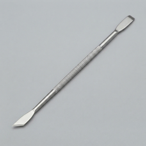 Pousse-cuticules en acier inoxydable, double extrémité, instrument de manucure - Product Image 1
