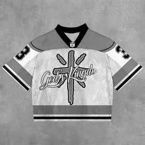 Camisetas de Fútbol Americano Personalizadas, Transpirables, Tallas Grandes, Sublimación con Impresión Digital, Anti-UV, Secado Rápido, Color Sólido, para Verano - Product Image 6