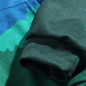 เสื้อฮู้ดผู้ชายสไตล์ลำลองสำหรับฤดูใบไม้ร่วง ทรงปกติ ผลิตจากโพลีเอสเตอร์ถัก พิมพ์ลายภูเขาพระอาทิตย์ตกดิน ดีไซน์มีกระเป๋า - Product Image 4