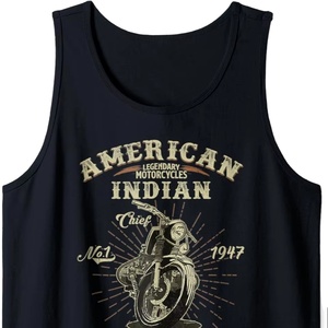 Débardeur décontracté pour hommes, gilet confortable en coton et polyester, maillot tricoté respirant, insigne de poche sérigraphié - Product Image 2