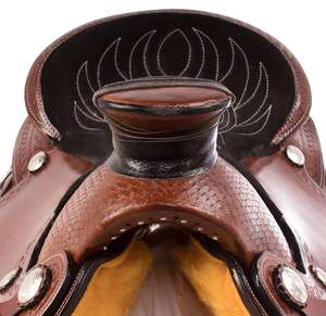 Y&Z - Juego de Silla de Montar Western de Cuero Genuino de Primera Calidad para Caballos de Rancho, Modelo LTR_WAD_WS_268, Tamaño de Asiento de 14 a 18 Pulgadas, Varios Colores - Product Image 5