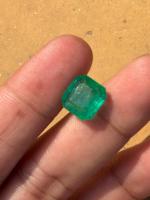 Pierre précieuse émeraude naturelle, taille émeraude, couleur verte, pierre non montée pour la fabrication de bijoux, BU GEMS, évaluation par une tierce partie, 3x4-6x4mm, sans trou