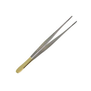 Pinzas para tejidos TC DeBakey atraumáticas, 8 pulgadas, rectas, puntas anchas de 2.5 mm, manuales, reutilizables, de grado médico, de acero inoxidable alemán, para uso vascular - Product Image 6