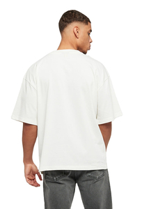 เสื้อยืดโอเวอร์ไซส์ผู้ชายทรงหลวม สวมใส่สบาย แขนสั้น ผ้าฝ้ายระบายอากาศ ใส่ได้ทุกวัน สไตล์โมเดิร์นสตรีท - Product Image 4