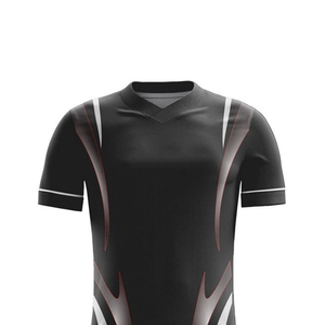 Ensemble de vêtements de football unisexe à manches courtes, uni, sans motif, nouveau design pour adultes, fabrication directe en usine, prix raisonnable - Product Image 2