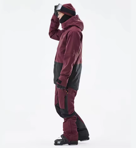 Combinaison de ski professionnelle pour homme, imperméable et coupe-vent, avec coutures thermosoudées et col à capuche, pour snowboard/ski, design respirant - Product Image 3