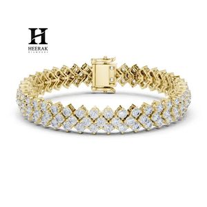 Double Row Diamond Tennis <b>Bracelet</b> – Luxury 18K Gold Plated Multi-Row CZ <b>Bracelet</b> for Women - Product Image 1