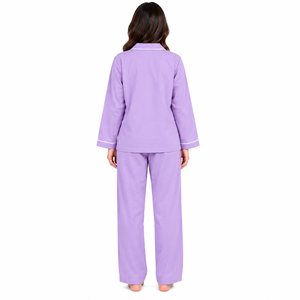 Vente en gros de pyjamas pour femmes, ensemble de vêtements de nuit à manches longues, vêtements de détente à boutons sur le devant, fournisseur de vêtements de maison - Product Image 3