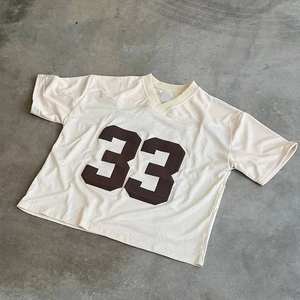 ผู้ผลิตเสื้อยืดทรงครอปแบบหนา เสื้อยืดทรงครอปแบบไหล่ตก พิมพ์ลายสกรีน สำหรับผู้ชาย - Product Image 3