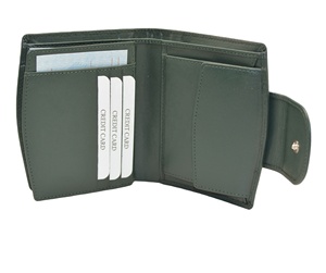 Wholesale New Fashion Cute Style <b>RFID</b> Clutch Purse Women Genuine Leather Loop Closure Short Card <b>Wallet</b> Passport Polyester - Product Image 2