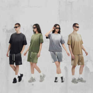 Conjunto de camiseta y pantalones cortos casuales de verano, de algodón transpirable, diseño transpirable, forro polar de poliéster y algodón, alta calidad, hecho en Pakistán. - Product Image 2