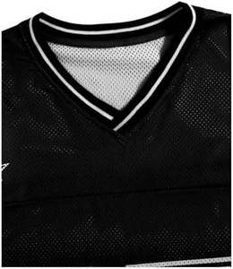 Maillots de football américain personnalisés à col en V et épaules tombantes, style streetwear, pour hommes, 100 % polyester, en maille, avec sublimation - Product Image 5
