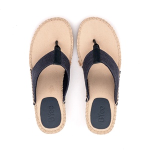 OEM ODM Sandales compensées à bout ouvert pour femmes Espadrilles en jute Semelle tressée en EVA et jute Chaussures décontractées à enfiler pour le printemps Fabriqué en BD - Product Image 3