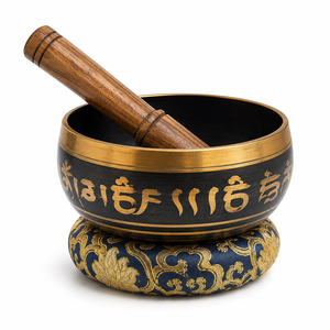 ขันเสียงทองเหลืองโบราณแบบสั่งทำเป็นมิตรกับสิ่งแวดล้อม พร้อมลวดลายสลักเพื่อสุขภาพและเสียงกังวานอันศักดิ์สิทธิ์ - Product Image 5