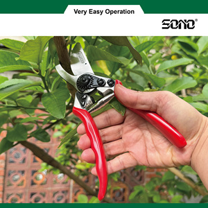 กรรไกรตัดแต่งกิ่ง SONO G9717 แบบ DIY เกรดอุตสาหกรรม ผลิตจากเหล็กตีขึ้นรูป ทนทาน ทำด้วยมือ ด้ามจับโลหะคลาสสิก สำหรับคนถนัดขวา สีดำออกไซด์ - Product Image 3