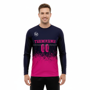 Créateur de t-shirts personnalisés à manches longues, impression par sublimation sur vêtements, vente en gros, livraison rapide - Product Image 3