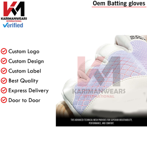 OEM Custom Baseball Batting Gloves Sheepskin Leather Factory Professional Batting Gear High Sensitivity Grip Sports Gloves Bulk - Product Image 5