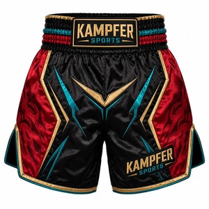 Diseños Más Populares, Shorts de Boxeo Muay Thai Unisex Hechos a Medida, 100% Poliéster/Algodón Premium de 240g, Duraderos, de Secado Rápido y Transpirables - Product Image 1