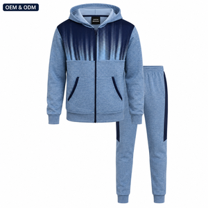Ensemble de survêtement personnalisé pour homme : veste à capuche et pantalon de jogging – Fabricant OEM/ODM de vêtements de sport et de sportswear en gros sous marque privée - Product Image 1