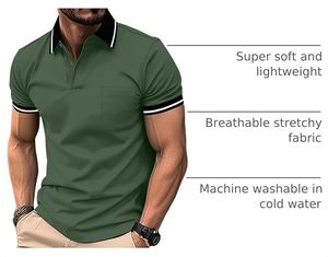 Men's Teal Short Sleeve Cotton Jersey for Shirt Casual Solid Color Breathable Knitted Regular Fit MOMENTUM <b>ATHLETICS</b> WEAR Front - Product Image 5