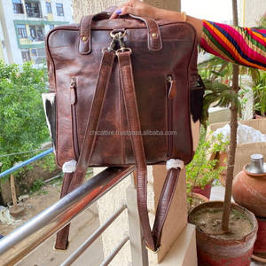 Nouveau élégant mode chaude véritable sacs à dos en cuir de fourrure de vachette usiné à la main élégant sculpture sacs à dos en cuir sacs à dos de Style occidental - Product Image 5