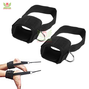 สายรัดข้อเท้านีโอพรีนแบบปรับได้ พร้อมแผ่นรองรับแรงกระแทก สำหรับเครื่องออกกำลังกายแบบสายเคเบิล เหมาะสำหรับการฝึกขา เพิ่มแรงต้านในการออกกำลังกาย ขายส่ง รับทำโลโก้ตามสั่ง OEM - Product Image 3