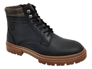 Botas Chelsea para Hombre Grant, Parte Superior de Cuero Milled, Entresuela de Piel de Oveja, Forro de Malla, Forro de PU, Suela de TPR, Cómodas, Suaves, Punta Cerrada, Sin Cordones - Product Image 1