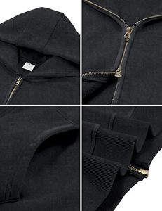 Sudadera con Capucha Oversize de Forro Polar Hemistyles para Mujer y Parejas, Estilo Vintage Lavado Ácido, 100% Algodón Ecológico de Alto Gramaje - Product Image 5