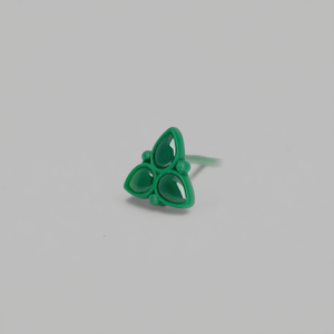 Green Matte ASTM F136 Titanium Nose Pin-7mm Casual Body Jewelry - Product Image 2