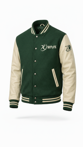 Vêtement d'extérieur authentique style américain, matelassé, avec lettres en chenille, pour lycéens, mode streetwear - Product Image 2