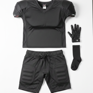 Conjunto de Uniforme de Fútbol Americano de Moda en Color Negro, Calidad Premium, Ropa Deportiva Transpirable a Precio de Mayoreo - Product Image 1