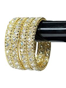 Bracelets tendance de haute qualité plaqués or avec perles d'imitation, parfaits pour mariages et fêtes, prix de gros premium - Product Image 3