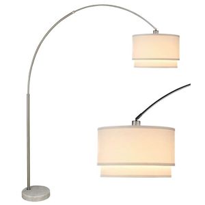 81 "H Base in marmo doppio paralume lampada da terra con 3.65 '/43.20' illuminazione elegante decorazione per la casa - Product Image 4