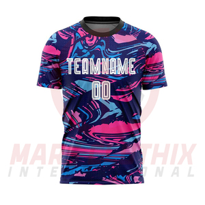Suministro directo de fábrica, uniforme de fútbol personalizado al por mayor, conjunto de camiseta y pantalones cortos de fútbol sublimados en poliéster - Product Image 6