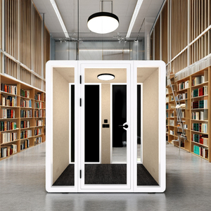 Duo HIPOD : Cabines Acoustiques Modulaires pour Bureau, Mobilier Intérieur pour un Environnement de Travail Optimal avec Excellente Absorption Sonore - Product Image 1
