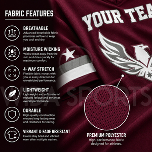 Uniforme de Lacrosse para Adultos, Jersey Deportivo Personalizado con Nombre del Equipo, Ropa Deportiva Transpirable y Ecológica, Proveedor Mayorista de Fábrica - Product Image 5