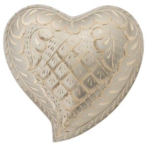 Luxury Brass Heart Cremation <b>Memorial</b> <b>Keepsake</b> Urn Ash Holder Featuring Durable Premium Exterior Craftsmanship - Product Image 5