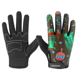 Guantes para bicicleta juvenil para niños, protectores de manos para bicicleta con bonitos dibujos, de dedo completo, con almohadilla de Gel de silicona antideslizante - Product Image 4