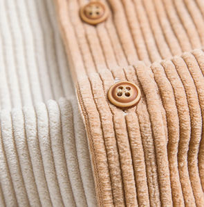 เสื้อแฟชั่นผ้าลูกฟูกสำหรับผู้ชายเสื้อแขนสั้นผ้าลูกฟูกใหม่ฤดูใบไม้ร่วงและฤดูหนาว - Product Image 3