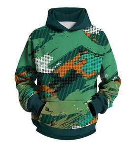 Sweat-shirts personnalisés en molleton sublimé pour hommes, 100% polyester, respirants, séchage rapide, 410g, coupe classique, impression intégrale, vente en gros, OEM - Product Image 1