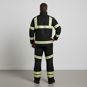 Overol de Seguridad de Alta Visibilidad con Logotipo Personalizado OEM, ANSI Clase 2, con Luz LED Intermitente, Material de Poliéster Impermeable, Color Sólido, para Seguridad Vial, para Hombre - Product Image 6