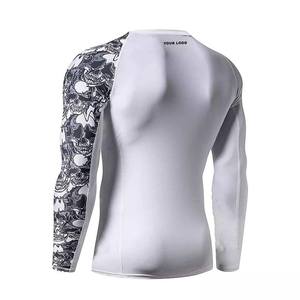 เสื้อรัดกล้ามเนื้อ BJJ MMA คุณภาพสูงสั่งทำพิเศษสำหรับทุกเพศ ออกแบบเองได้ ยืดได้ 4 ทิศทาง แขนยาว - Product Image 4