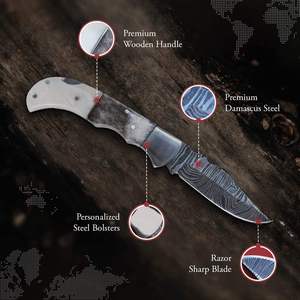 New Custom Industrial Grade Stainless Steel Fixed blade <b>Knife</b> <b>Bone</b> <b>Handle</b> <b>Knives</b> for Sale in Affordable price - Product Image 5