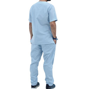Men V Neck Medical <b>Clothes</b> Soft Quick Dry Nursing <b>Scrub</b> Sets Dental Laboratory <b>Scrub</b> Set Men Uniform <b>Scrub</b> Set Fair Price - Product Image 3